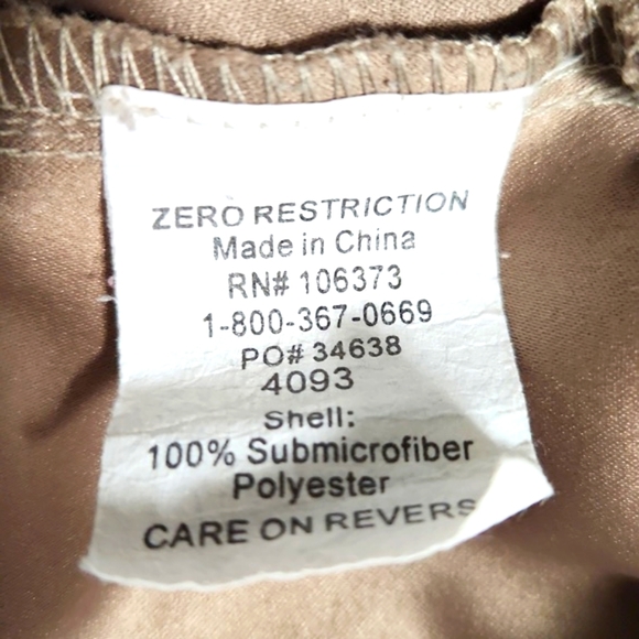 Zero Restriction Golf Outerwear Tan Microsuede Men's Pullover Vest Size Large - Picture 9 of 13
